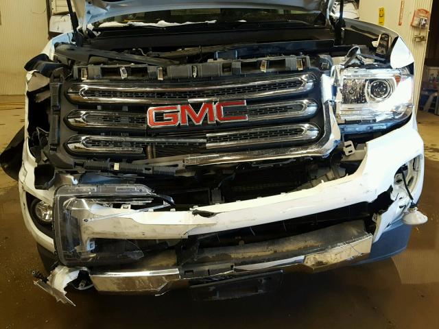 1GTG6CE33F1230488 - 2015 GMC CANYON SLT WHITE photo 9