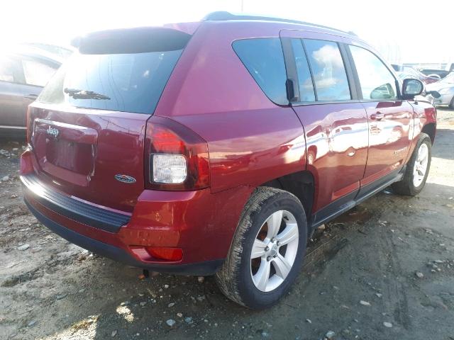 1C4NJDAB9FD100917 - 2015 JEEP COMPASS SP RED photo 4
