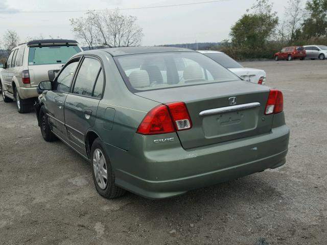 2HGES16354H606582 - 2004 HONDA CIVIC DX V GREEN photo 3