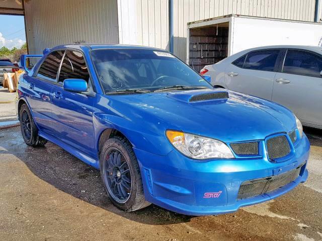 JF1GD76657L525982 - 2007 SUBARU IMPREZA WR BLUE photo 1