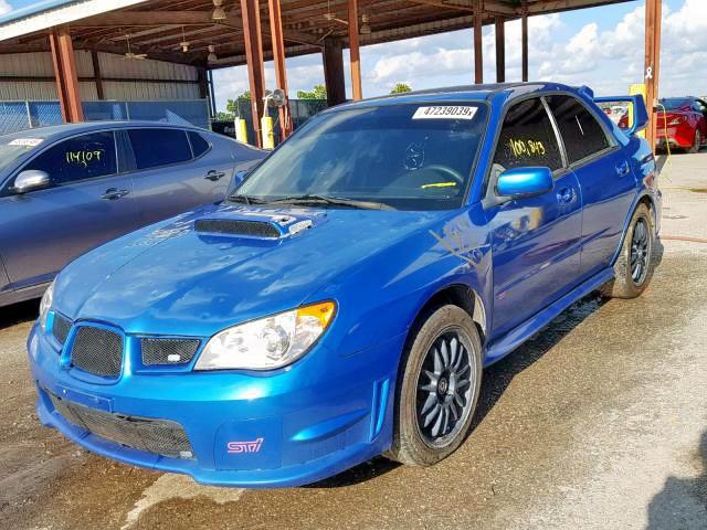 JF1GD76657L525982 - 2007 SUBARU IMPREZA WR BLUE photo 2