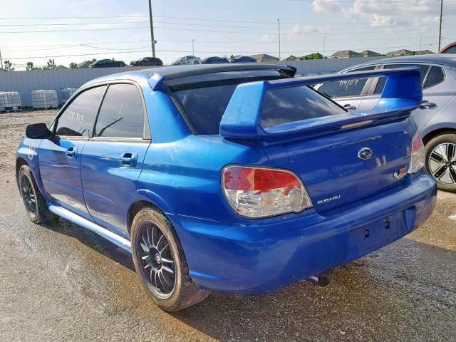 JF1GD76657L525982 - 2007 SUBARU IMPREZA WR BLUE photo 3