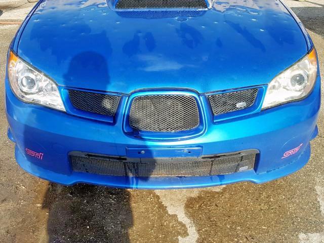 JF1GD76657L525982 - 2007 SUBARU IMPREZA WR BLUE photo 9