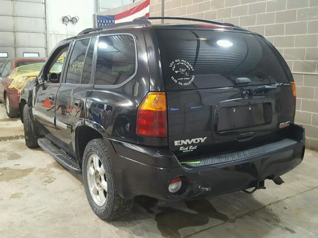 1GKDT13S752263050 - 2005 GMC ENVOY BLACK photo 3