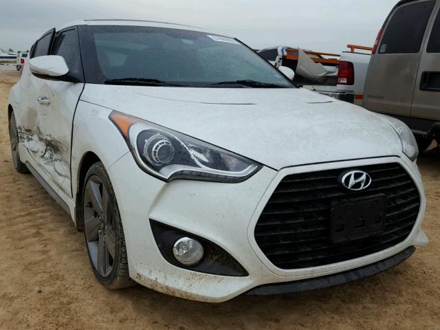 KMHTC6AE6EU197785 - 2014 HYUNDAI VELOSTER T WHITE photo 1