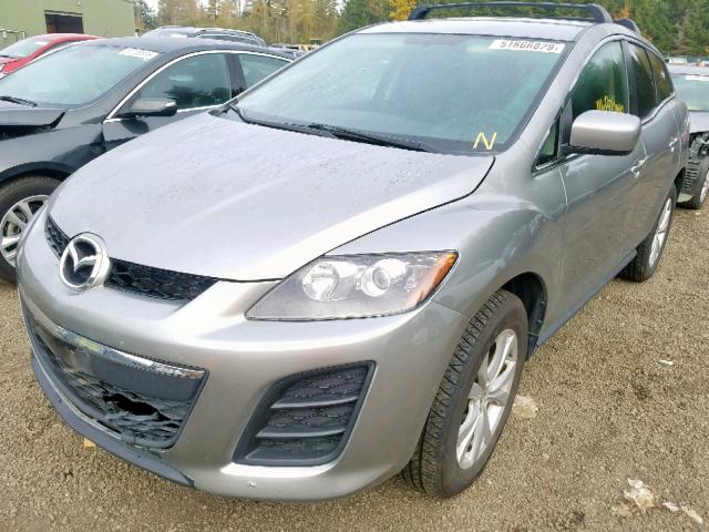 JM3ER4W37A0331137 - 2010 MAZDA CX-7 SILVER photo 2