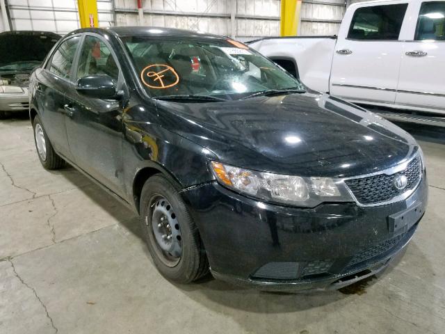 KNAFU4A28D5684873 - 2013 KIA FORTE EX BLACK photo 1