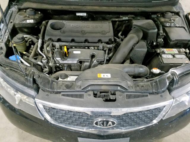 KNAFU4A28D5684873 - 2013 KIA FORTE EX BLACK photo 7