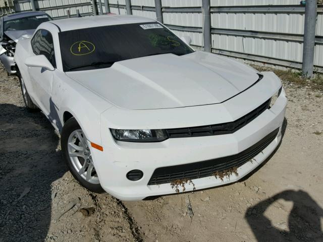 2G1FB1E32F9258671 - 2015 CHEVROLET CAMARO LS WHITE photo 1