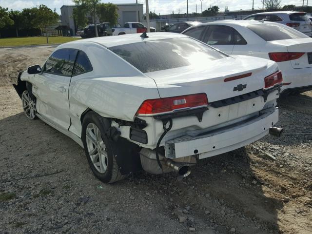 2G1FB1E32F9258671 - 2015 CHEVROLET CAMARO LS WHITE photo 3