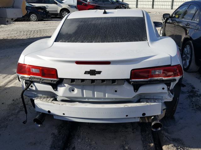 2G1FB1E32F9258671 - 2015 CHEVROLET CAMARO LS WHITE photo 9