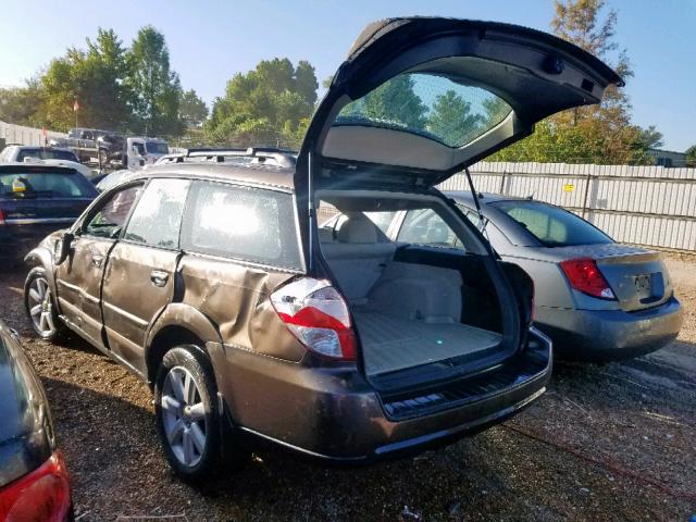 4S4BP61C287316515 - 2008 SUBARU OUTBACK 2.5I  photo 3