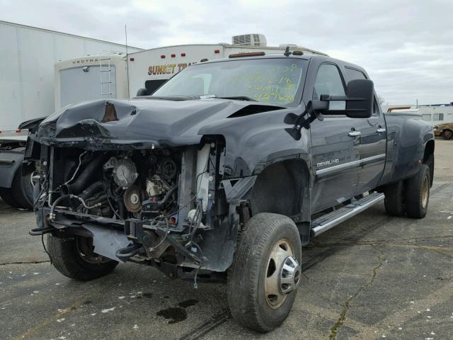 1GT426C81DF114401 - 2013 GMC SIERRA K35 BLACK photo 2