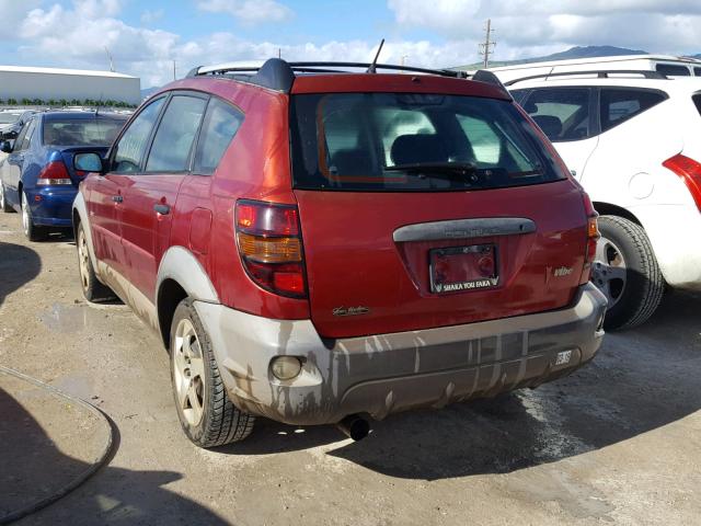 5Y2SL62863Z427060 - 2003 PONTIAC VIBE RED photo 3