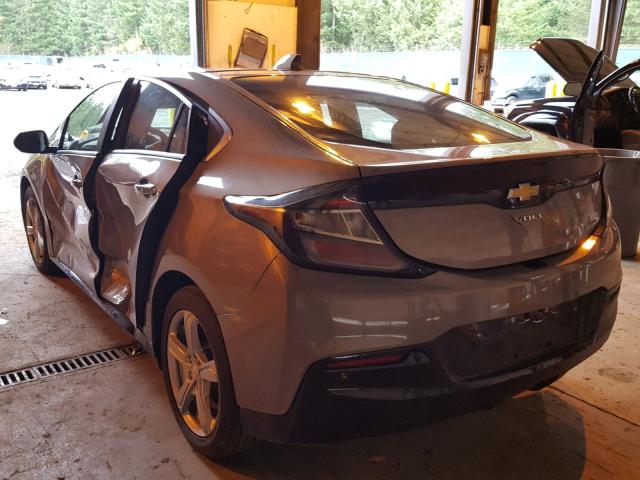 1G1RA6S56HU203925 - 2017 CHEVROLET VOLT LT GRAY photo 3