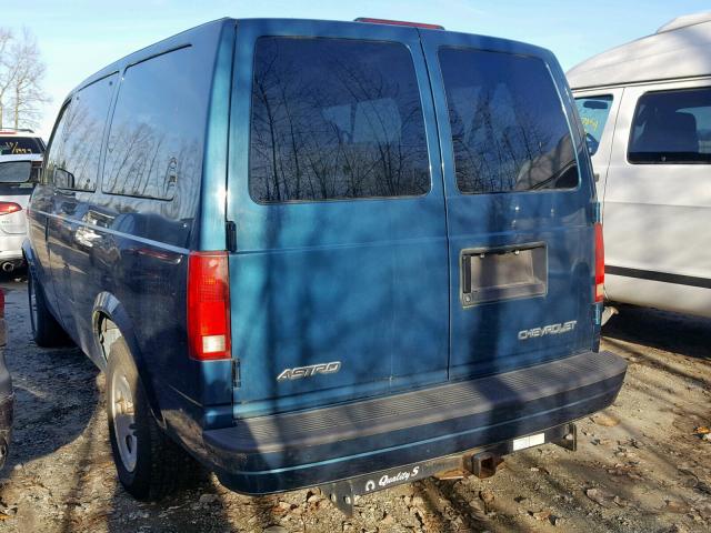 1GNDM19X53B142016 - 2003 CHEVROLET ASTRO BLUE photo 3