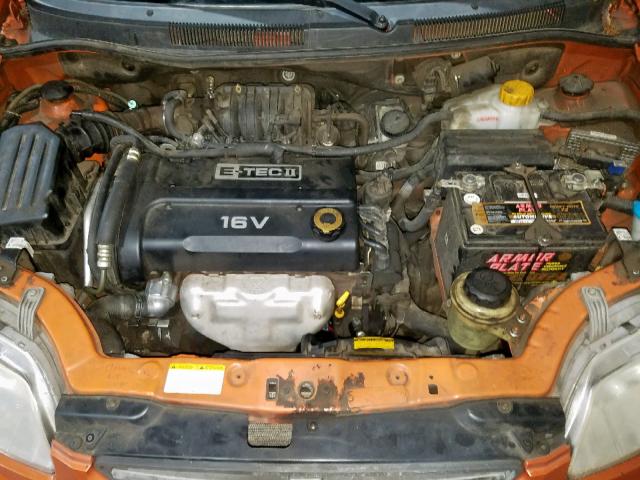 KL1TD66627B729025 - 2007 CHEVROLET AVEO BASE Narıncı foto 7