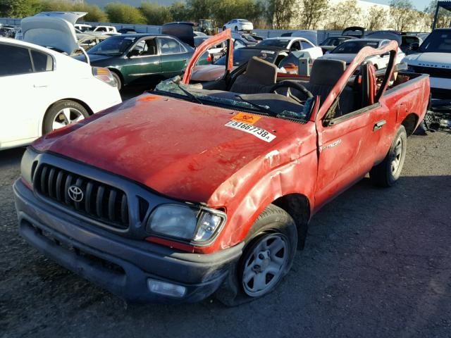 5TENL42N43Z295010 - 2003 TOYOTA TACOMA RED photo 2