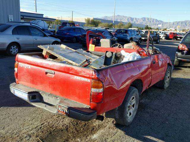 5TENL42N43Z295010 - 2003 TOYOTA TACOMA RED photo 4