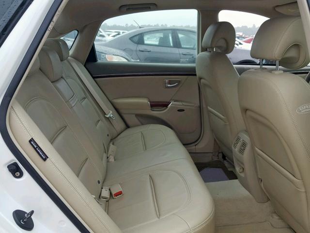 KMHFC46F67A239864 - 2007 HYUNDAI AZERA SE WHITE photo 6