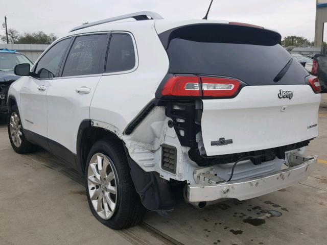 1C4PJLDS2FW506847 - 2015 JEEP CHEROKEE L WHITE photo 3