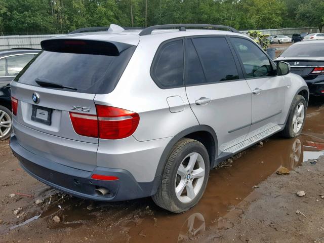 5UXFE43517L013485 - 2007 BMW X5 3.0I SILVER photo 4