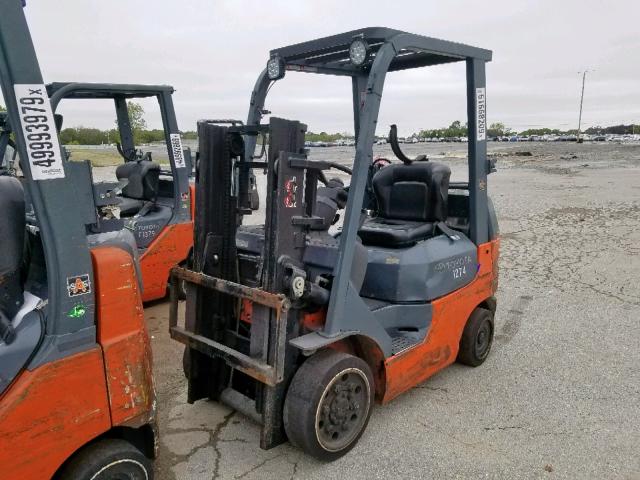 99822 - 2007 TOYOTA FORKLIFT ORANGE photo 2