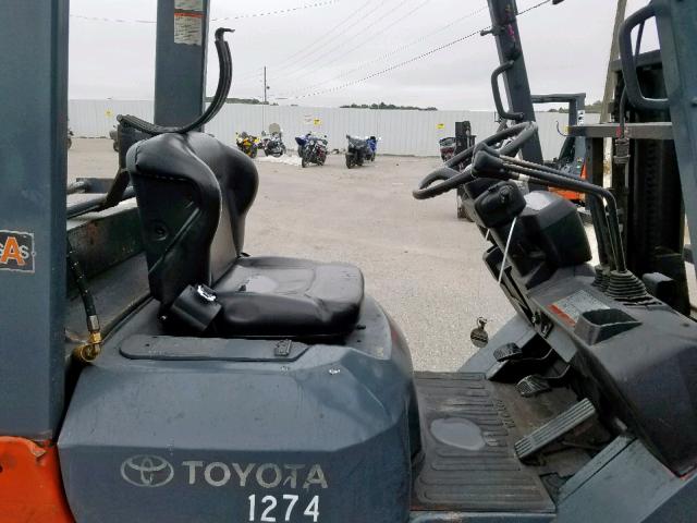 99822 - 2007 TOYOTA FORKLIFT ORANGE photo 5