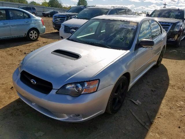 4S3BL676654210051 - 2005 SUBARU LEGACY GT SILVER photo 9