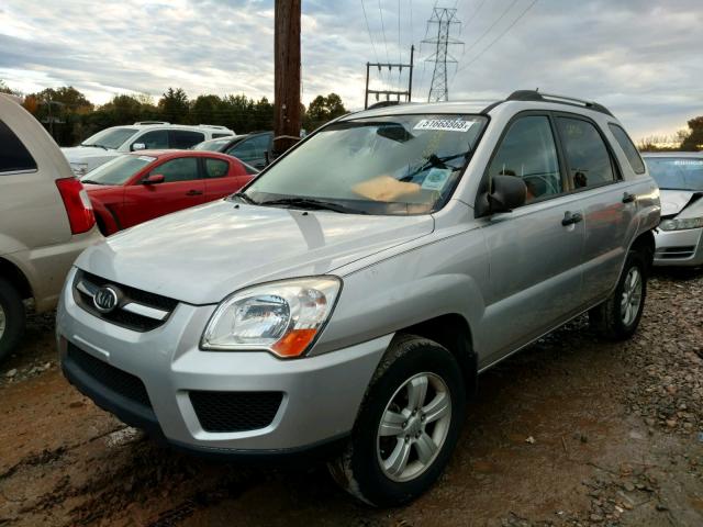 KNDKG3A47A7725790 - 2010 KIA SPORTAGE L SILVER photo 2