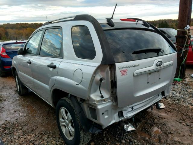 KNDKG3A47A7725790 - 2010 KIA SPORTAGE L SILVER photo 3