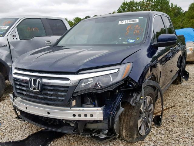 5FPYK3F6XJB012113 - 2018 HONDA RIDGELINE BLUE photo 2