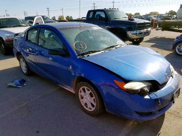 1G8AN12F74Z224911 - 2004 SATURN ION LEVEL BLUE photo 1