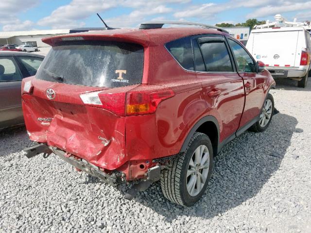 2T3DFREV2DW036475 - 2013 TOYOTA RAV4 LIMIT MAROON photo 4