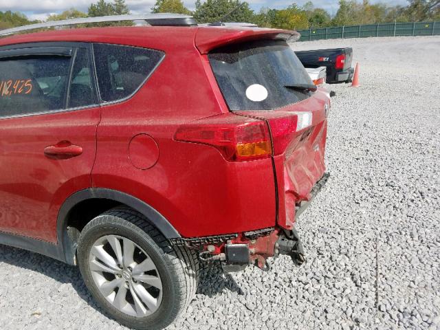 2T3DFREV2DW036475 - 2013 TOYOTA RAV4 LIMIT MAROON photo 9