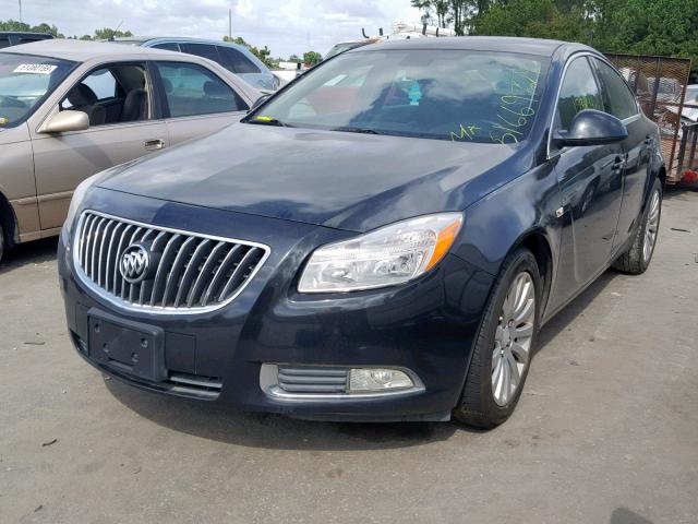 W04GS5EC3B1012577 - 2011 BUICK REGAL CXL BLACK photo 2