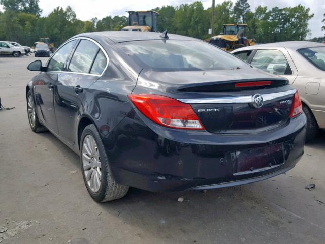 W04GS5EC3B1012577 - 2011 BUICK REGAL CXL BLACK photo 3