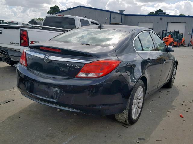 W04GS5EC3B1012577 - 2011 BUICK REGAL CXL BLACK photo 4