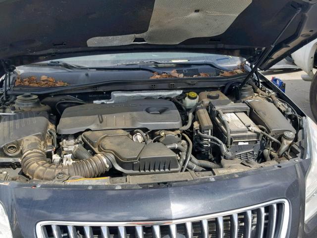 W04GS5EC3B1012577 - 2011 BUICK REGAL CXL BLACK photo 7