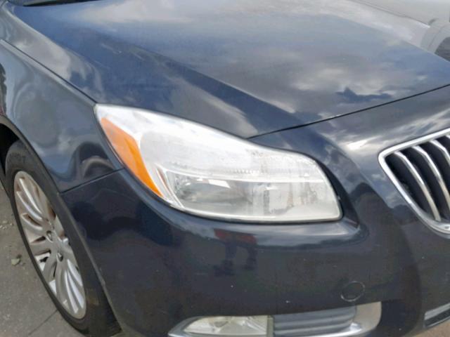 W04GS5EC3B1012577 - 2011 BUICK REGAL CXL BLACK photo 9