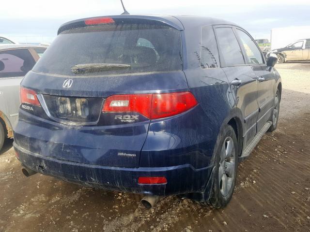 5J8TB18299A801490 - 2009 ACURA RDX BLUE photo 4