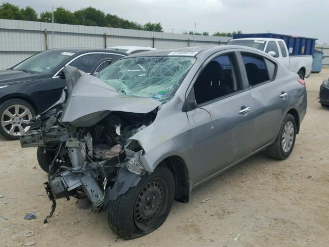 3N1CN7AP6CL893529 - 2012 NISSAN VERSA S GRAY photo 2