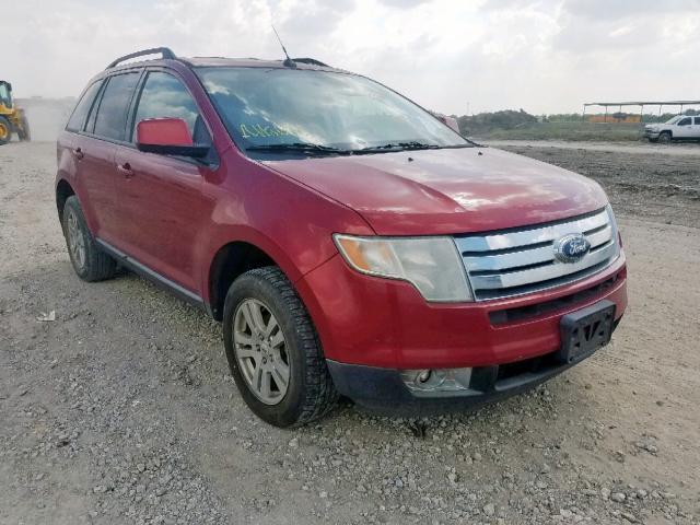 2FMDK38C38BB23146 - 2008 FORD EDGE SEL RED photo 1