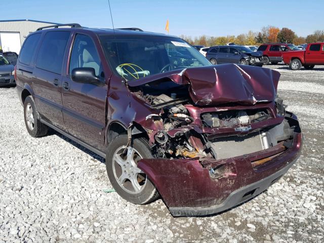 1GNDV231680189476 - 2008 CHEVROLET UPLANDER L MAROON photo 1