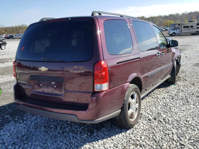 1GNDV231680189476 - 2008 CHEVROLET UPLANDER L MAROON photo 4