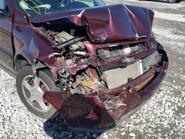 1GNDV231680189476 - 2008 CHEVROLET UPLANDER L MAROON photo 9