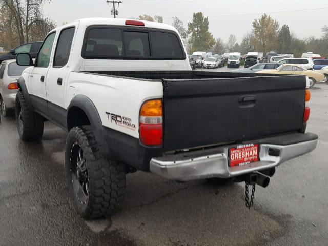 5TEHN72N74Z426120 - 2004 TOYOTA TACOMA DOU 白色 照片 3