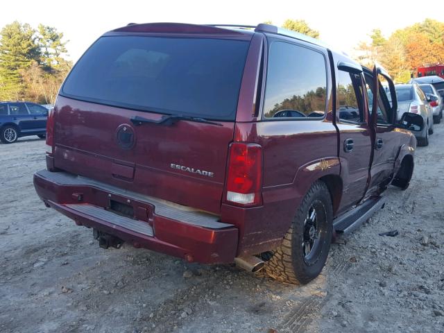 1GYEK63N02R123641 - 2002 CADILLAC ESCALADE L RED photo 4