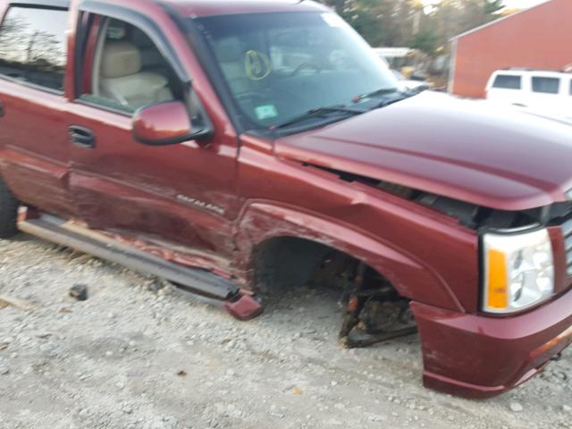 1GYEK63N02R123641 - 2002 CADILLAC ESCALADE L RED photo 9