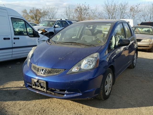 JHMGE8H21AS020878 - 2010 HONDA FIT BLUE photo 2